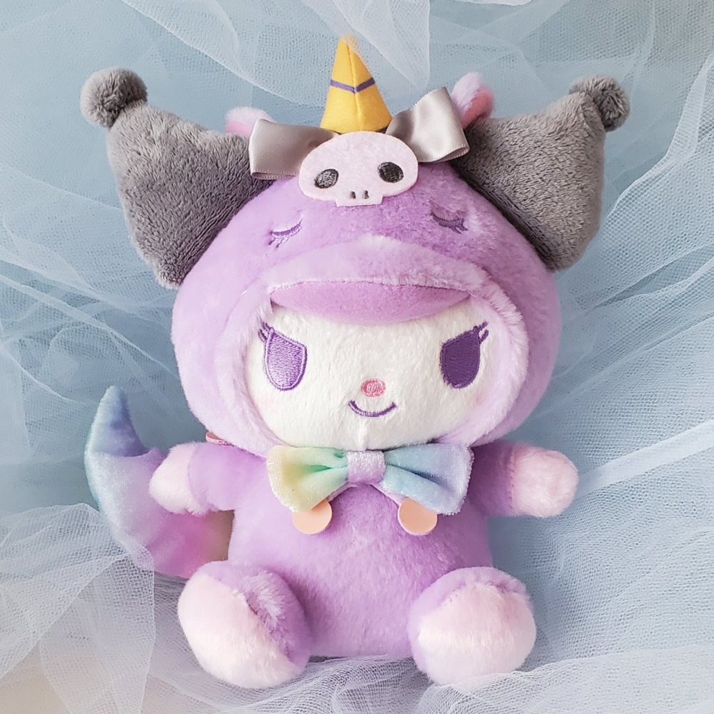 Kuromi - Rainbow Unicorn Party Small Plush